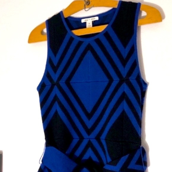 Alice & Olivia Belted Wool Mini Dress - Picture 2 of 5